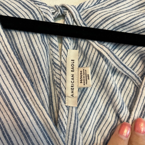 Blue and white striped dress - Picture 2 of 3